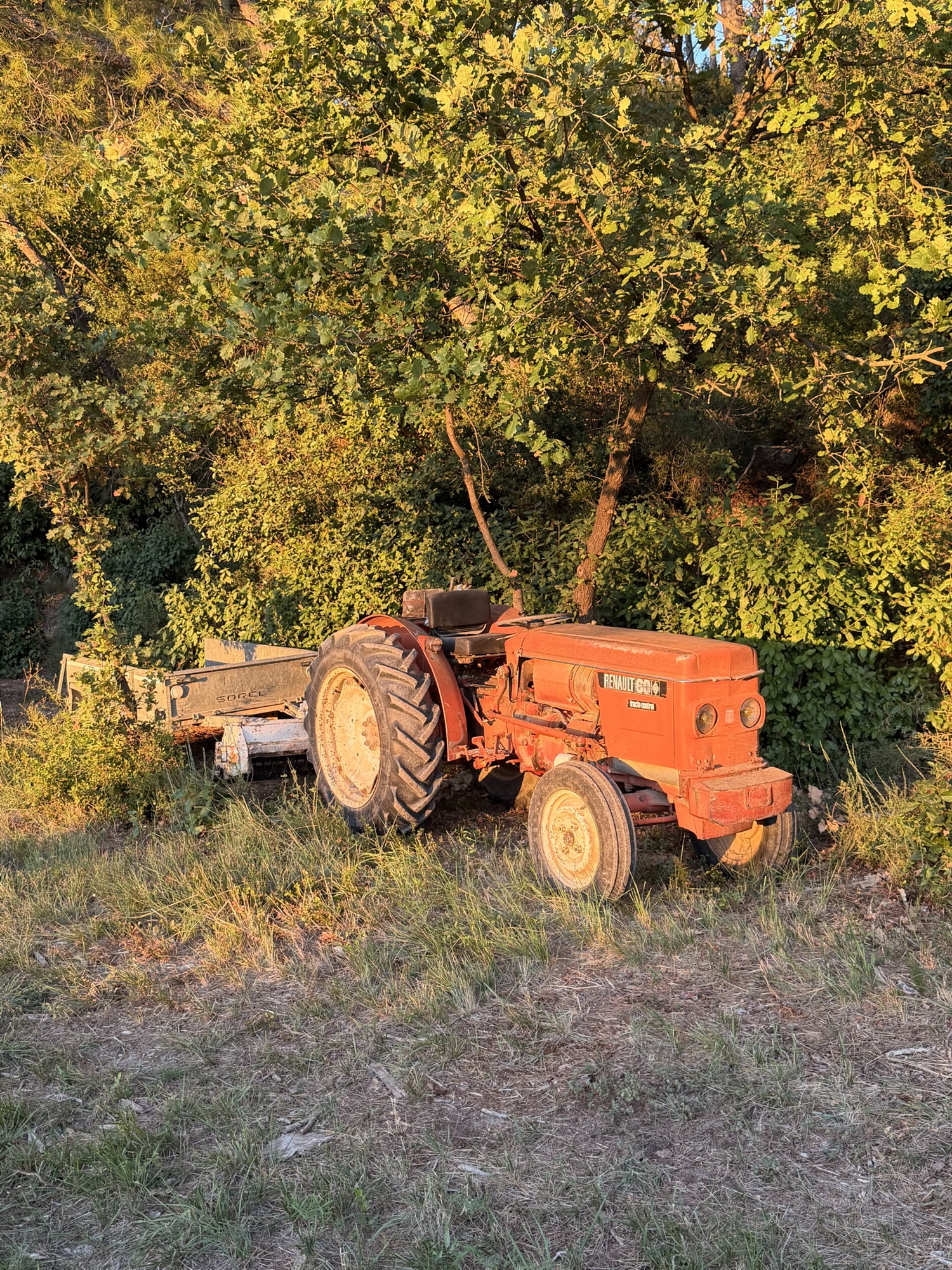 Le tracteur du domaine, un Renault 60